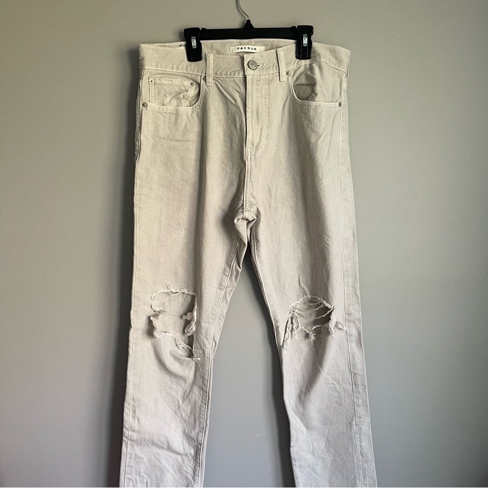 Men’s Pacsun Tan Slim Taper Jeans